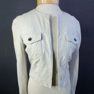 Theory Cropped Jacket Lght Gray size 2